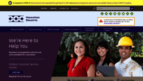 What Hawaiianelectric.com website looked like in 2021 (3 years ago)