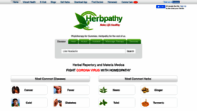 What Herbpathy.com website looked like in 2021 (4 years ago)