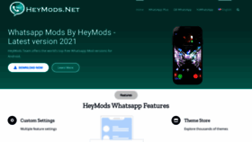 What Heymods.net website looked like in 2021 (3 years ago)