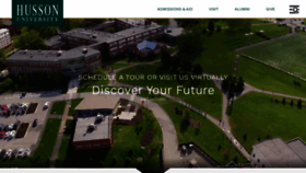 What Husson.edu website looked like in 2021 (3 years ago)