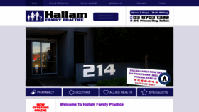 What Hallamfp.com.au website looked like in 2021 (3 years ago)