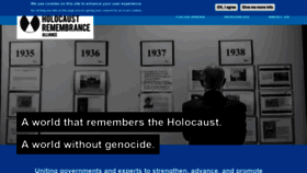 What Holocaustremembrance.com website looked like in 2021 (3 years ago)