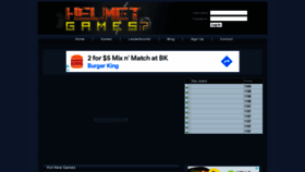 What Helmetgames.com website looked like in 2021 (3 years ago)