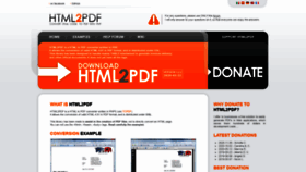 What Html2pdf.fr website looked like in 2021 (3 years ago)