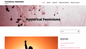 What Hystericalfeminisms.com website looked like in 2021 (3 years ago)