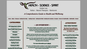 What Health-science-spirit.com website looked like in 2021 (3 years ago)