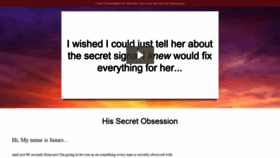 What Hissecretobsession.com website looked like in 2021 (3 years ago)