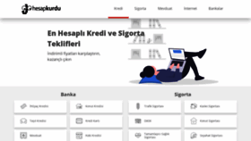 What Hesapkurdu.com website looked like in 2021 (3 years ago)