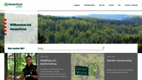 What Hessen-forst.de website looked like in 2021 (3 years ago)