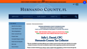 What Hernandotax.us website looked like in 2021 (3 years ago)
