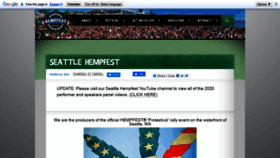 What Hempfest.org website looked like in 2021 (3 years ago)