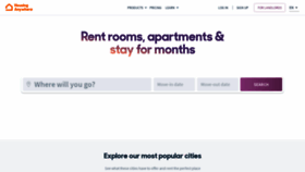 What Housinganywhere.com website looked like in 2021 (3 years ago)