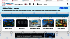 What Hiddenobjectgames.co.uk website looked like in 2021 (3 years ago)