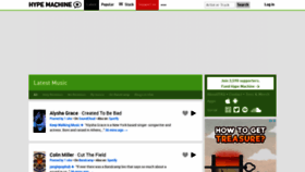What Hypem.com website looked like in 2021 (3 years ago)