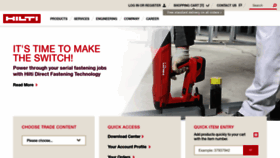 What Hilti.in website looked like in 2021 (3 years ago)