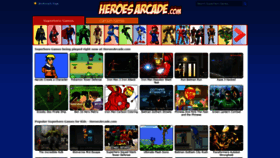 What Heroesarcade.com website looked like in 2021 (3 years ago)