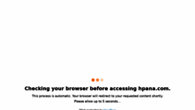 What Hpana.com website looked like in 2021 (3 years ago)
