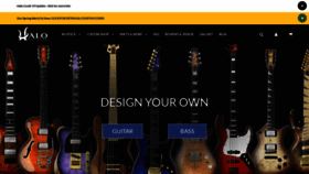 What Haloguitars.com website looked like in 2021 (3 years ago)