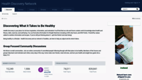 What Healthdiscovery.net website looked like in 2021 (3 years ago)
