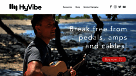 What Hyvibeguitar.com website looked like in 2021 (3 years ago)