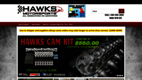 What Hawksmotorsports.com website looked like in 2021 (3 years ago)