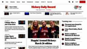 What Hickoryrecord.com website looked like in 2021 (3 years ago)