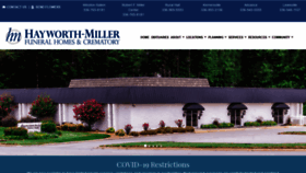 What Hayworth-miller.com website looked like in 2021 (4 years ago)