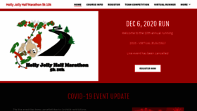 What Hollyjollyhalf.com website looked like in 2021 (3 years ago)