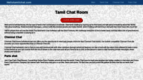 What Hellotamilchat.com website looked like in 2021 (3 years ago)