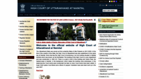 What Highcourtofuttarakhand.gov.in website looked like in 2021 (4 years ago)