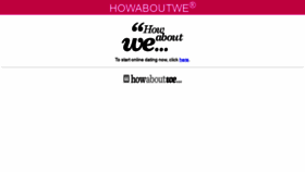 What Howaboutwe.com website looked like in 2021 (3 years ago)