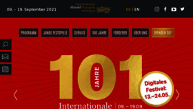 What Haendel-festspiele.de website looked like in 2021 (3 years ago)