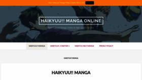 What Haikyumanga.com website looked like in 2021 (3 years ago)