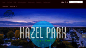 What Hazelpark.org website looked like in 2021 (3 years ago)