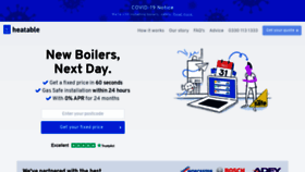 What Heatable.co.uk website looked like in 2021 (4 years ago)