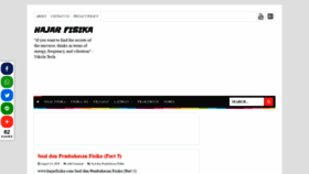 What Hajarfisika.com website looked like in 2021 (3 years ago)