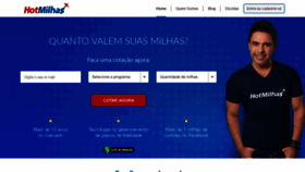 What Hotmilhas.com.br website looked like in 2021 (3 years ago)