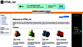 What Html.net website looked like in 2021 (3 years ago)