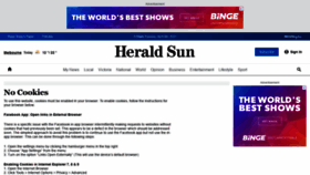 What Heraldsun.com.au website looked like in 2021 (3 years ago)