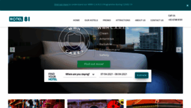 What Hotel81.com.sg website looked like in 2021 (3 years ago)
