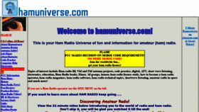 What Hamuniverse.com website looked like in 2021 (3 years ago)