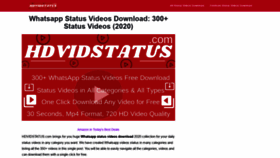 What Hdvidstatus.com website looked like in 2021 (3 years ago)