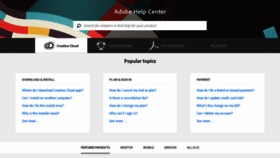 What Helpx.adobe.com website looked like in 2021 (3 years ago)