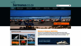 What Hermanus.co.za website looked like in 2021 (3 years ago)