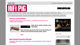 What Hifipig.com website looked like in 2021 (3 years ago)