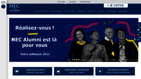 What Hecalumni.fr website looked like in 2021 (3 years ago)