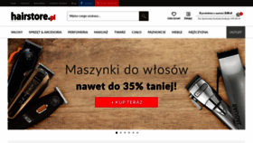 What Hairstore.pl website looked like in 2021 (3 years ago)