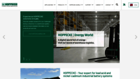 What Hoppecke.com website looked like in 2021 (3 years ago)