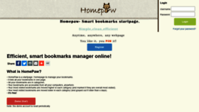 What Homepaw.com website looked like in 2021 (3 years ago)