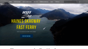 What Hainesskagwayfastferry.com website looked like in 2021 (3 years ago)